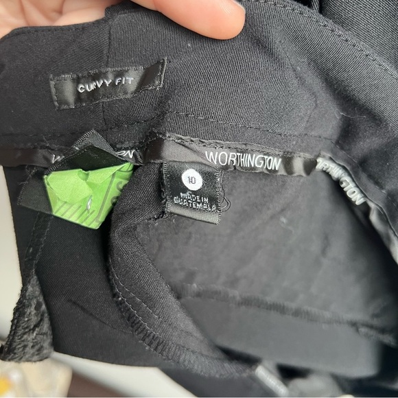 Worthington Curvy Fit Black Dress Pants - Size 10 - Picture 3 of 5